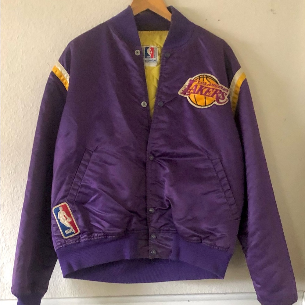 1987 Lakers Starter Jacket. Acquired when Lakers won World Championship in 1987.
